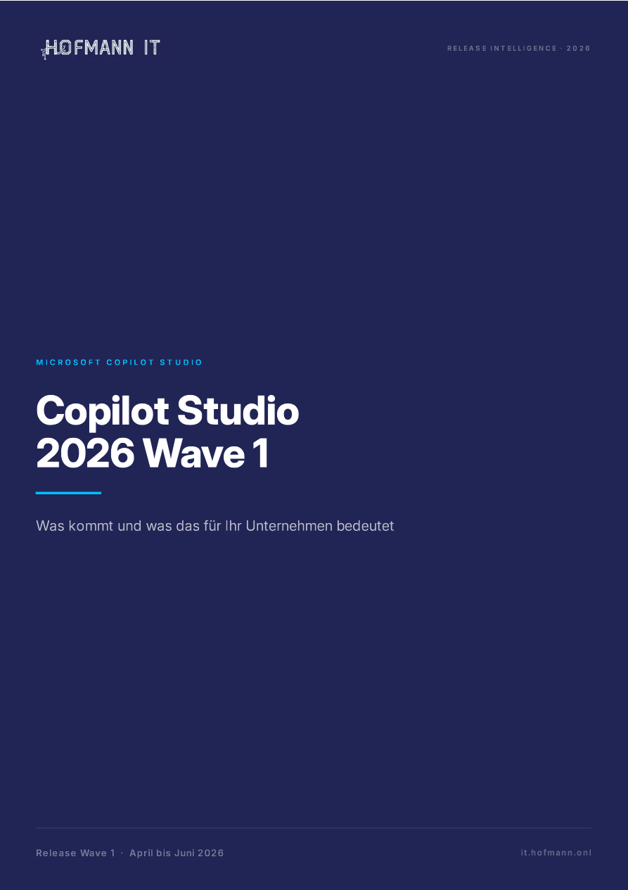 Vorschau: Copilot Studio 2026 Wave 1: Was kommt, was bleibt